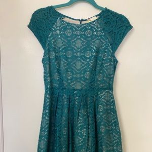 Mimi Chica Turquoise Lace Dress NWOT